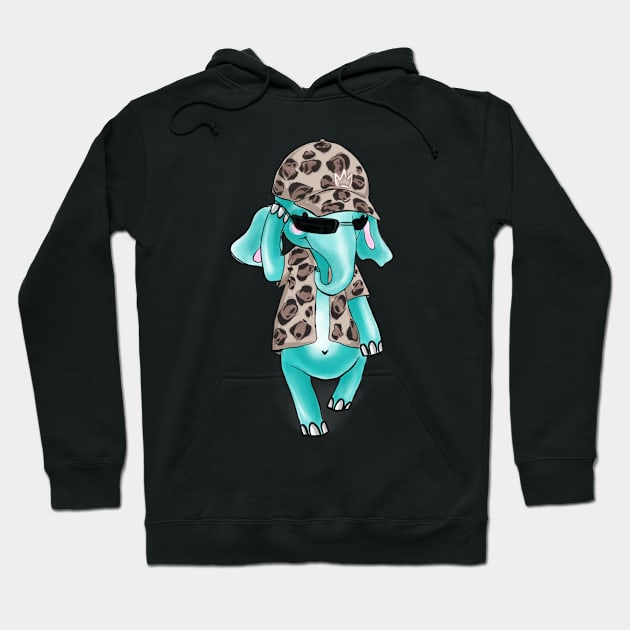 Cool elephant Tiffan Hoodie by Elephant Tiffan 